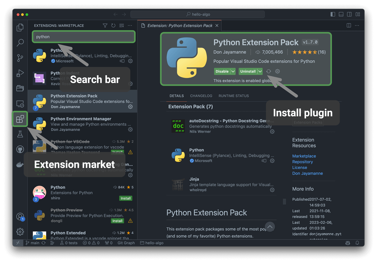 Install VS Code Extensions
